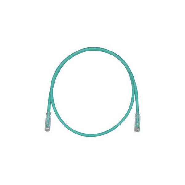 Panduit CBL ASSY MOD 24-4PR STRANDED, CAT6 IP5 T568A/B 8FT, NON-INTEG GREEN UTPSP8GRY